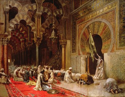 Innenraum der Moschee von Córdoba, ca. 1880 von Edwin Lord Weeks